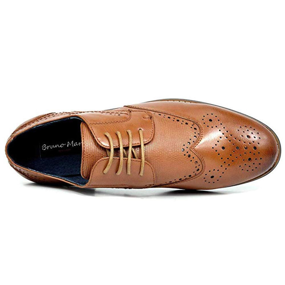 Bruno Marc Formal Zapatos Hombre Vestir con Cordones Forrado de Cuero